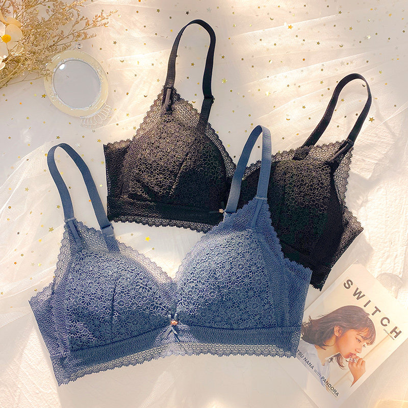 女小胸无钢圈调整型红色本命年文胸 莉妃文胸