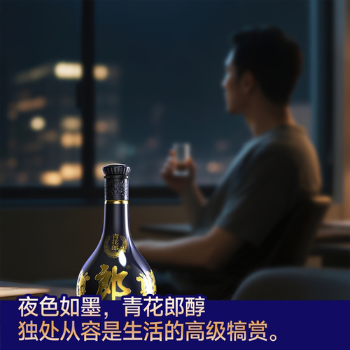 郎酒 青花郎 53度 酱香型白酒 500mL  单瓶装 商务宴请送礼 - 图1