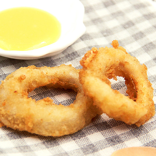 亚洲渔港香酥鱿鱼圈西餐裹粉鱿鱼圈油炸冷冻小吃600g/盒约40个 - 图2