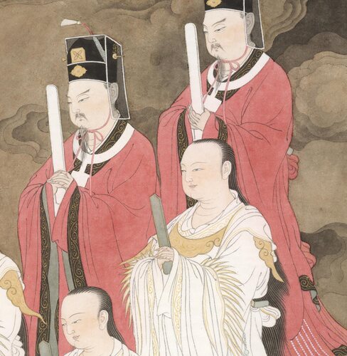 摹宋代北斗七星图立轴佛画星宿神仙工笔画人物微喷画稿装裱挂轴 - 图3