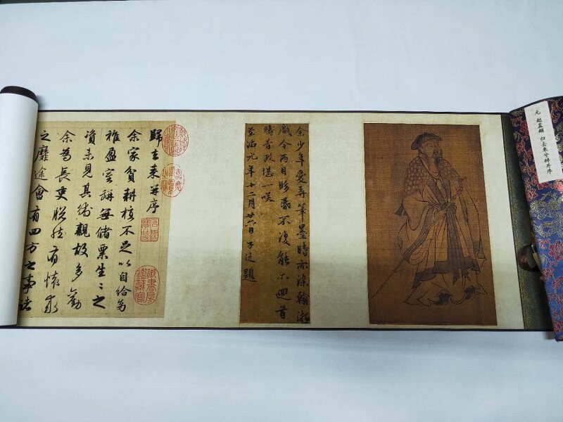 1:1赵孟頫归去来兮辞并序行书长卷艺术微喷古代书法复制品装饰画