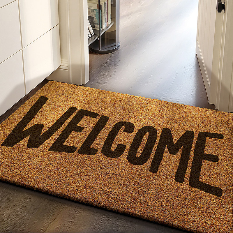 大江地垫入户门垫进门门口客厅防滑玄关地毯天然椰棕家用门外脚垫,淘宝优惠券,粉丝福利购,淘宝优惠卷