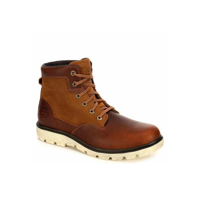 TIMBERLAND/添柏岚男马丁靴防水中筒系带平底圆头透软正品350085 - 图0