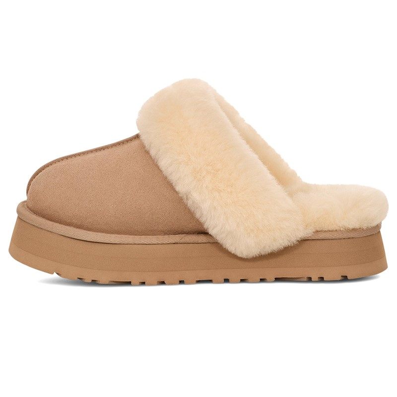UGG女鞋拖鞋包头拖鞋Disquette厚底毛绒拖鞋加绒加厚厚底保暖秋冬,淘宝优惠券,粉丝福利购,淘宝优惠卷