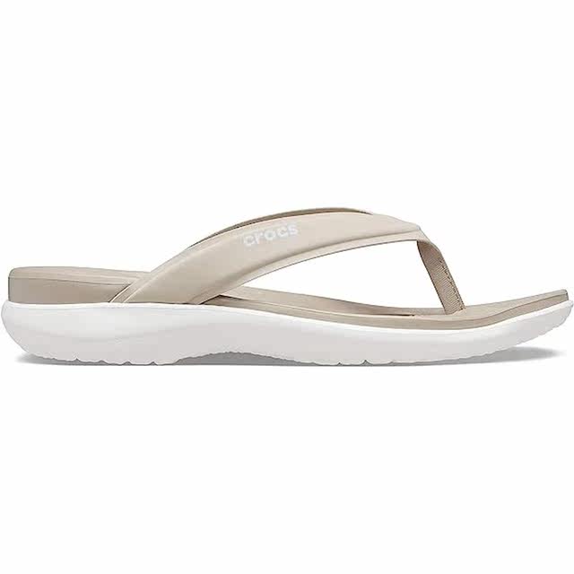 Breathable Crocs flat flip-flops