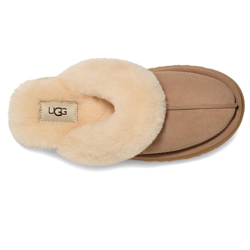 UGG女鞋拖鞋包头拖鞋Disquette厚底毛绒拖鞋加绒加厚厚底保暖秋冬,淘宝优惠券,粉丝福利购,淘宝优惠卷