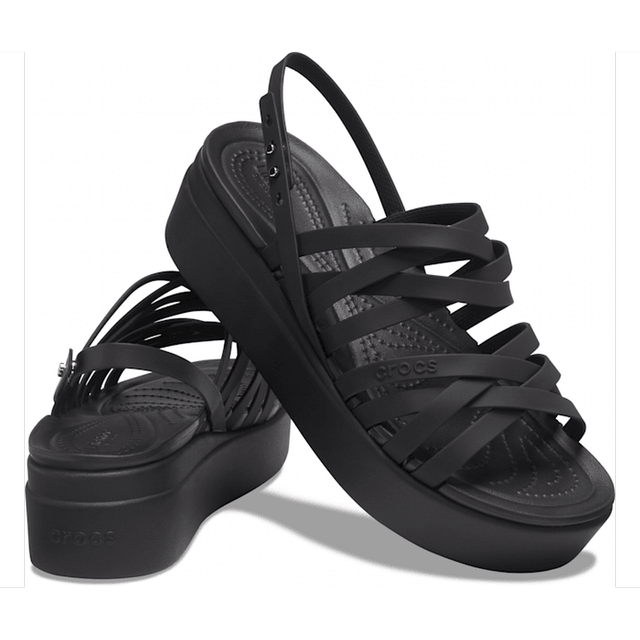 Crocs Women's Cross Strap Wedge Shoes