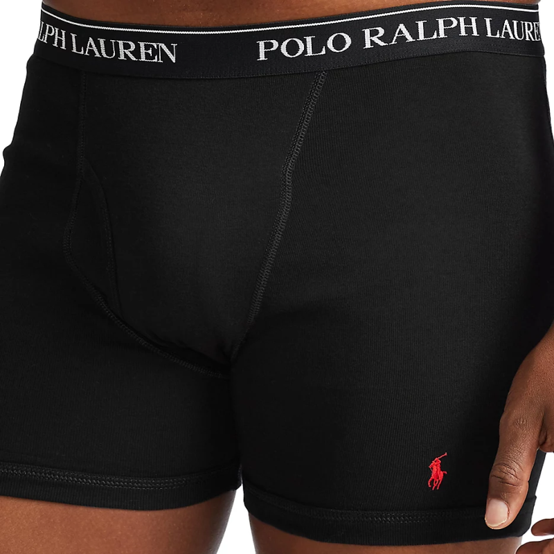 POLO RALPH LAUREN/拉夫劳伦男平角四角内裤纯棉3条夏正品1118924