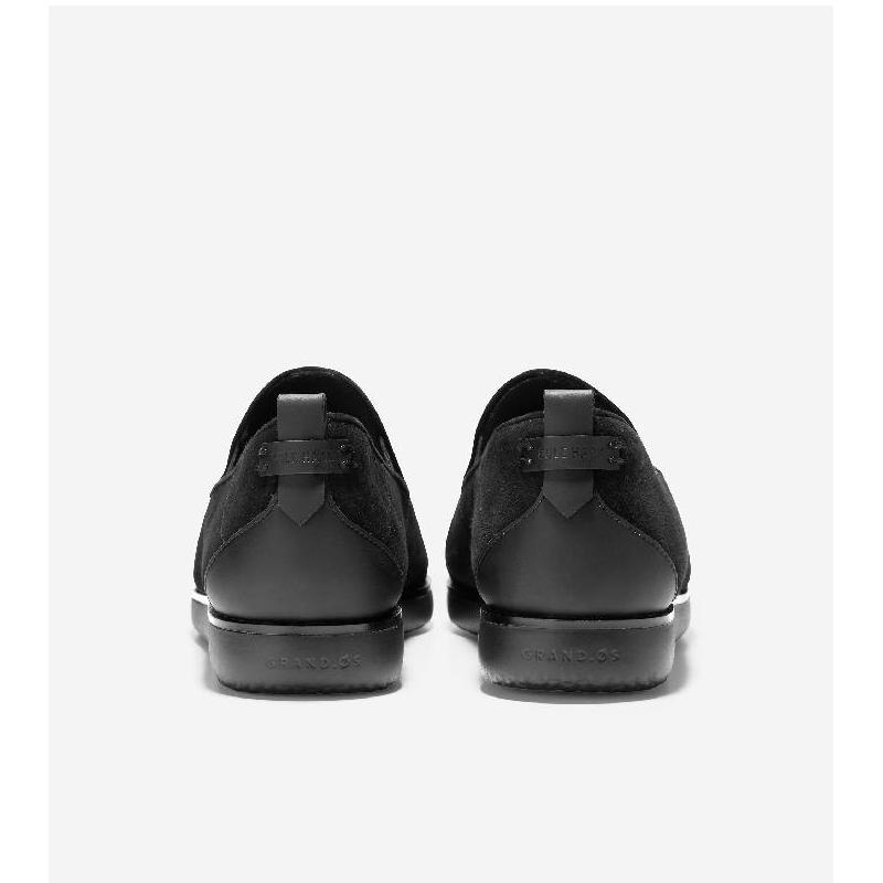 Cole Haan/可汗女平底鞋懒汉牛津鞋黑色防滑一脚蹬舒适正品W20782-图2