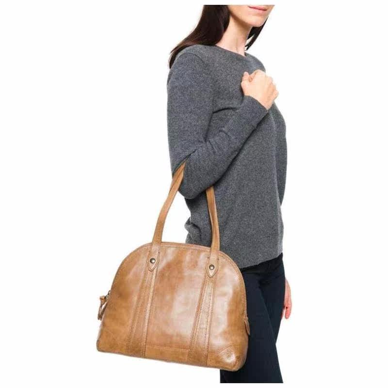 frye melissa纯皮复古商务贝壳包 axonus海外女士包袋