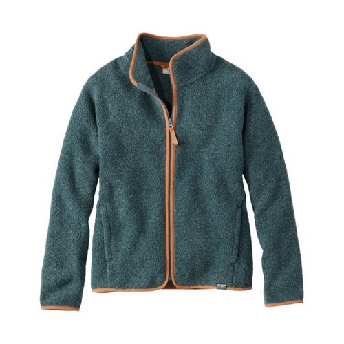 L.L. Bean宾恩女外套羊毛夹克全拉链立领秋冬季保暖加绒加厚美版 - 图2