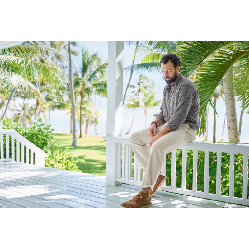 ORVIS男衬衫方领长袖春夏简约经典柔软百搭吸湿排汗运动休闲3HXB - 图0