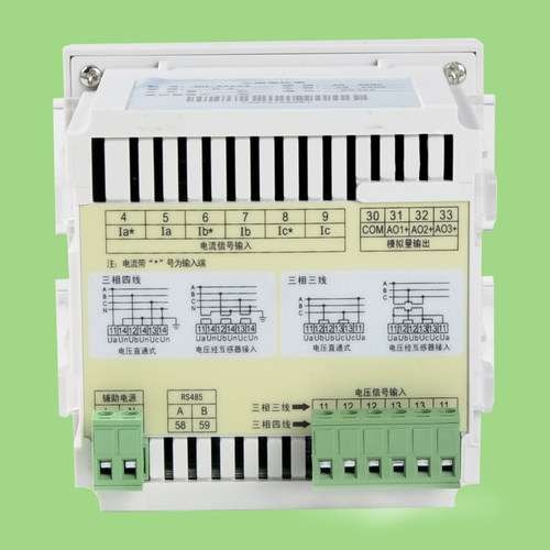 伊莱科数显三相交流电压表ELE-3AV33/3Y液晶数字显示380V 96*96 - 图3