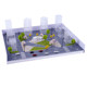 Diy material package simulation sticker glass construction sand table