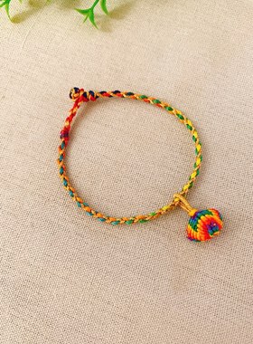 端午节五彩绳婴儿手链手绳情侣