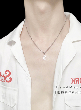 国潮轻奢小众钛钢项链INS冷淡风