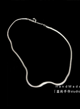 嘻哈扁蛇骨链男潮项链女挂件学生