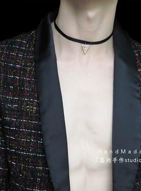 几何三角项圈项链禁欲脖带