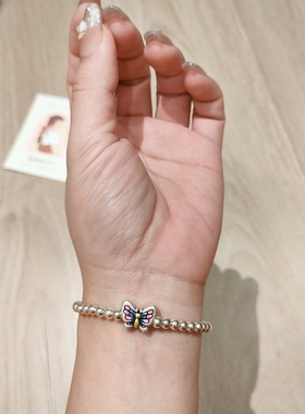 999纯银碎银子蝴蝶手链女2024新款爆款小众气质百搭款送女友闺蜜