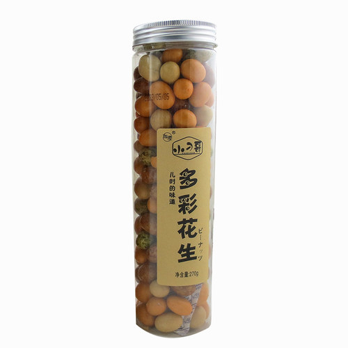 珈璎小刁哥鱼皮花生270g罐装厦门特产80后怀旧零食多彩豆日本豆 - 图3