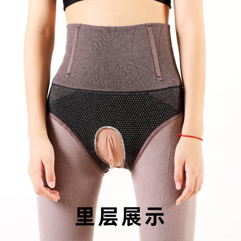 男士冬季加绒性感带jj套飞机连裤袜 西孚连裤袜/打底袜