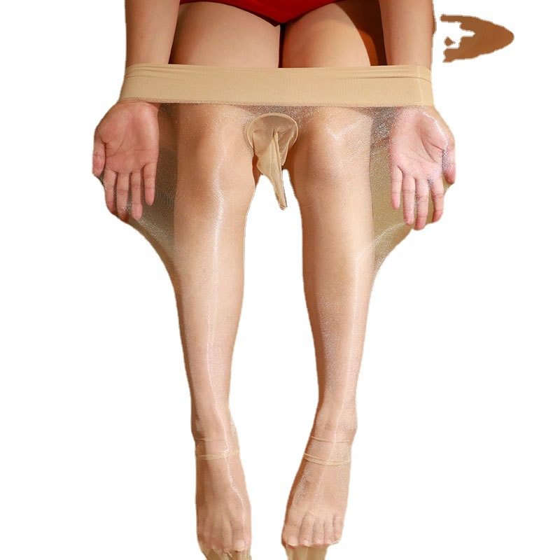 闪光+油亮丝滑男士性感超薄jj丝袜 西孚连裤袜/打底袜