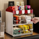 Cup holder sideboard tea bag coffee storage box