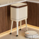 Tall kitchen waste bin that requires no bending