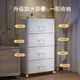 White storage cabinet drawer-type storage box installation-free multi-layer snack cabinet flip bucket storage cabinet bedroom bedside table