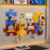 Perforated board wall shelf desktop without drilling