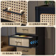 Medieval style storage cabinet drawer-type storage box installation-free snack cabinet black chest of drawers bedroom multi-layer bedside table