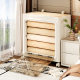 Clothes storage box for home use large capacity foldable flip cover