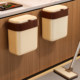 Kitchen trash can, hanging bend-free kitchen waste bucket