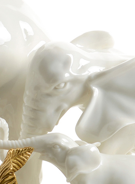 欧式创意母子象玄关配造型装饰