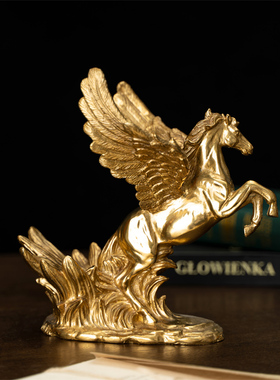 欧式风纯铜酒柜餐桌乔迁送礼骏马