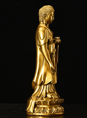 纯铜释迦牟尼佛 大日如来佛祖佛像 风水家居供奉工艺品摆件