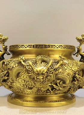 黄铜招财聚财明清古典风水家居摆