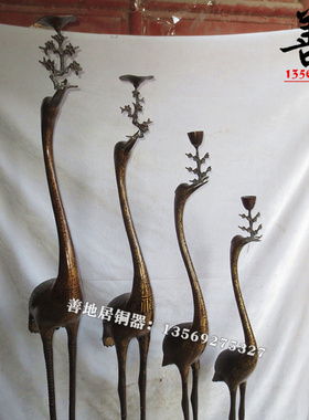 黄铜灵芝摆件工艺品摆件