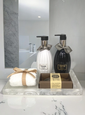 样板房卫生间软装托盘摆件