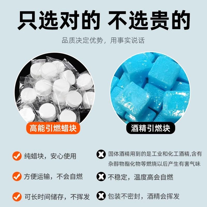 固体酒精块燃料引燃固态蜡块木炭引火神器点碳干锅烧烤生火助燃剂,淘宝优惠券,粉丝福利购,淘宝优惠卷