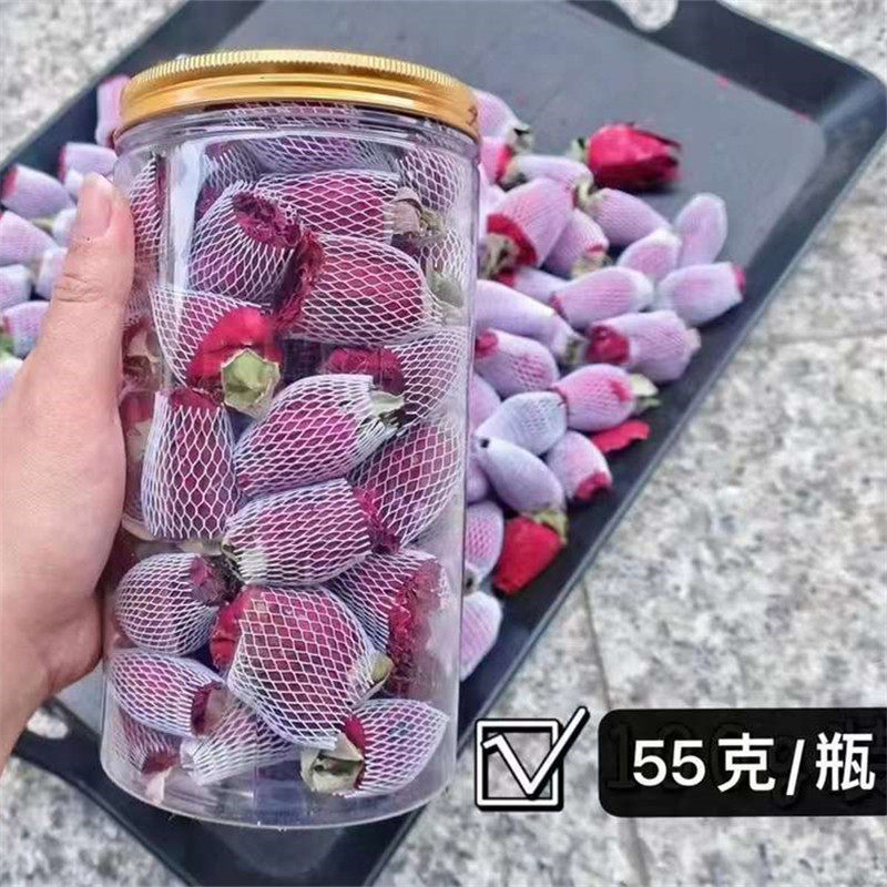 云南冻干墨红玫瑰女性疏干解郁玫瑰花茶改善睡眠缓和情绪护肤玫瑰