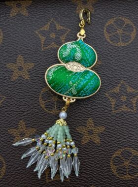 非遗宋锦福禄葫芦万能扣吊坠挂件中式国风汉服旗袍