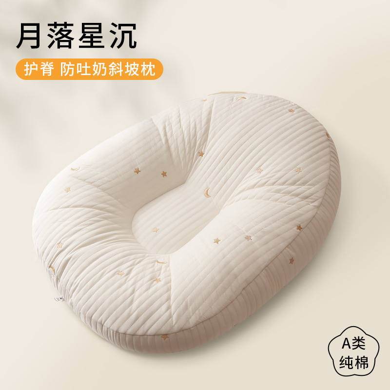 婴儿防吐奶斜坡枕垫防溢奶呛奶新生儿躺靠垫喂奶躺喂神器宝宝枕头 - 图3