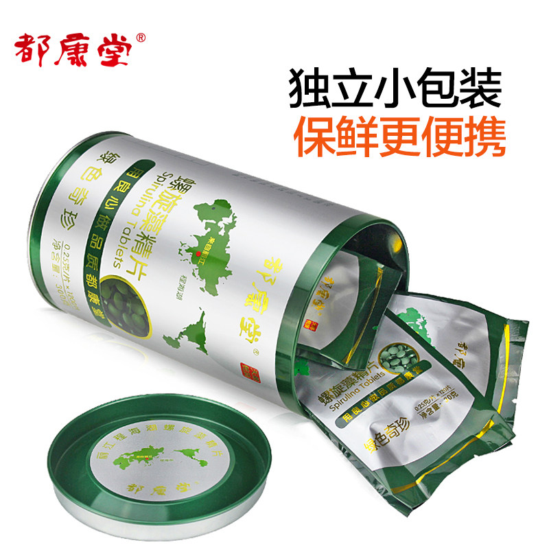 都康堂钝顶1200片云南程海湖螺旋藻 都康堂食品螺旋藻/藻类提取物