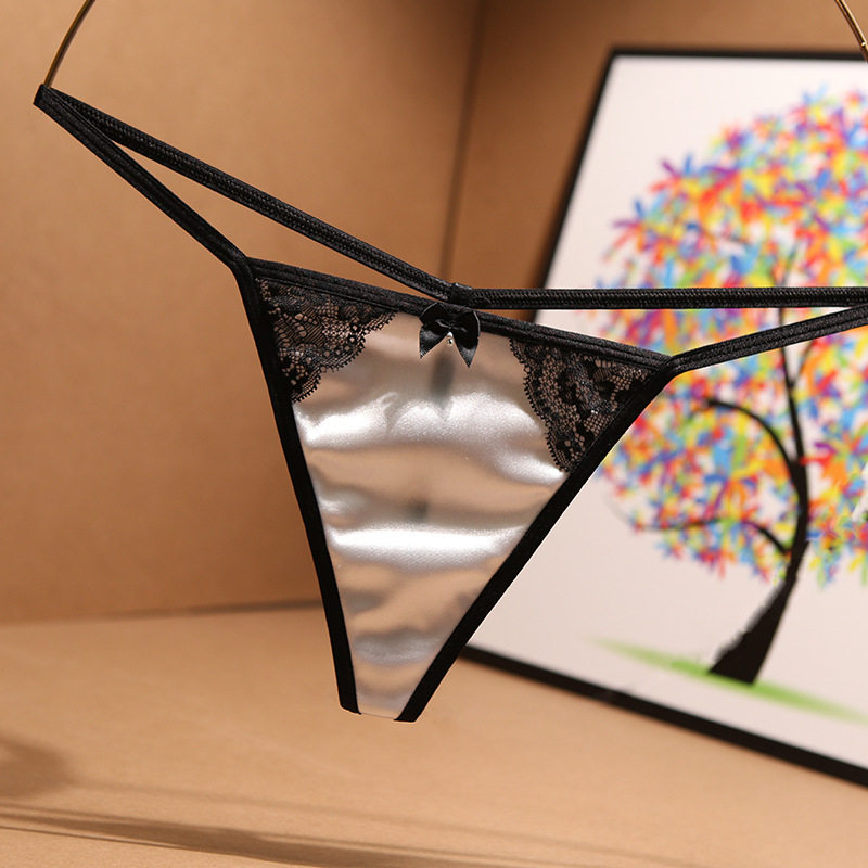 低腰性感内裤丁字裤女透气亲肤光滑冰丝凉凉少女三角裤无痕T裤,淘宝优惠券,粉丝福利购,淘宝优惠卷