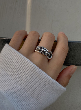 朋克赛博个性男女骷髅戒指