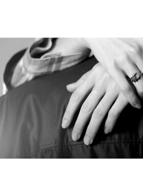 恶魔之翼小众设计学生情侣戒指