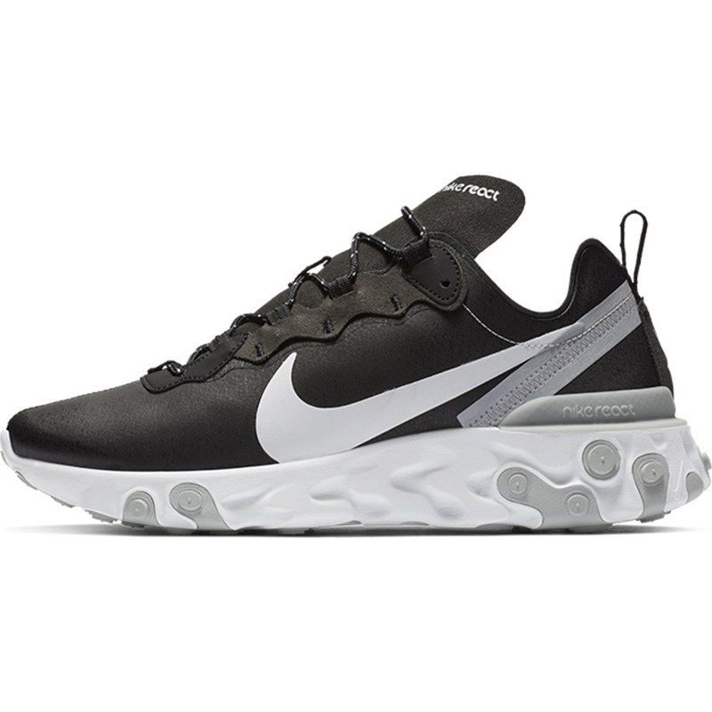 NIKE REACT ELEMENT 55高桥盾男女跑步鞋 BV6668-011 BQ6166-300 - 图3