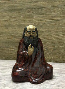 陶瓷达摩佛像招财镇宅风水摆件
