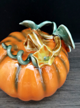 陶瓷南瓜水果新房新婚礼品摆件